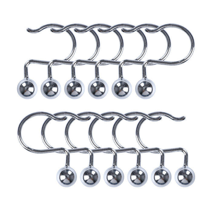 UtopiaAlley Ball Aluminum Shower Curtain Hooks & Reviews Wayfair